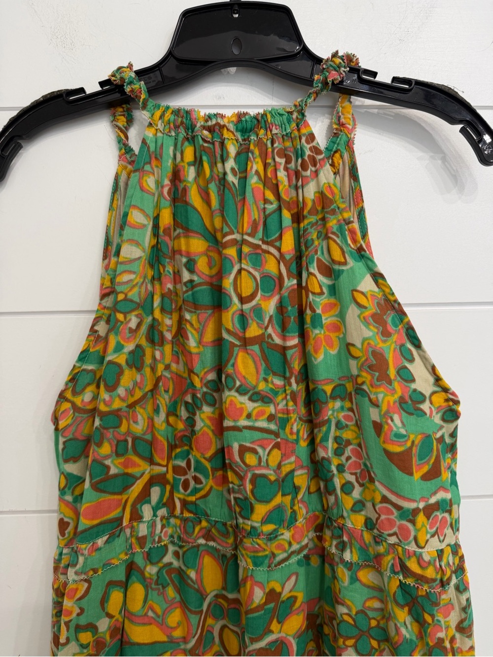 House of Harlow Cotton Gauze Tiered Sleeveless Maxi Dress Size Large 36841 - Picture 7 of 16